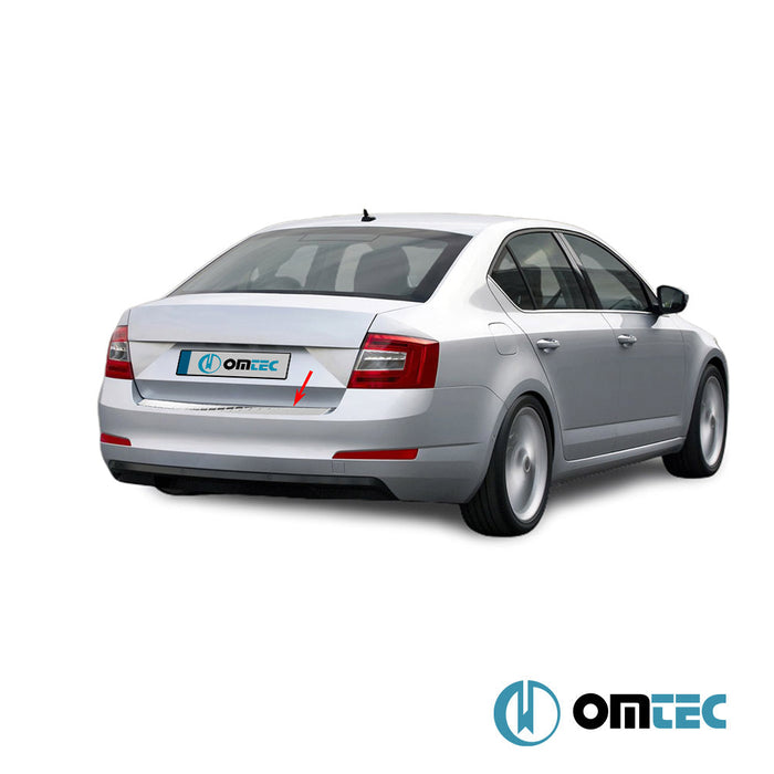 Arka Tampon Eşiği Paslanmaz Çelik (Parlak) - Skoda Octavia - SD 5E - (2013 - 2019)