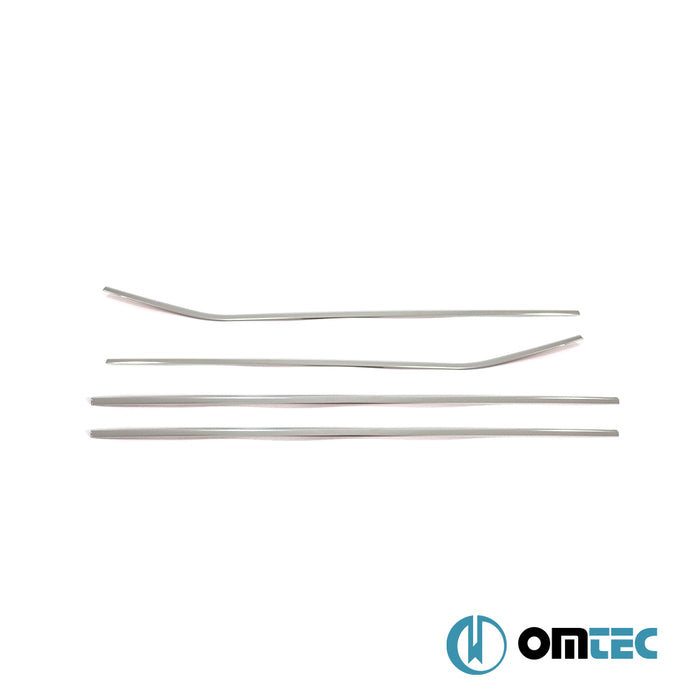 Cam Çıtası 4 Prç. Paslanmaz Çelik - Skoda Fabia - HB 5D NJ - (2015 - 2021)