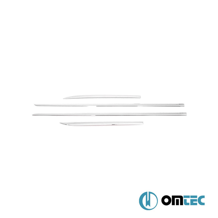 Yan Kapı Çıtası 4 Prç. Paslanmaz Çelik (Parlak) - Skoda Fabia - HB 5D 5J - (2007 - 2014)