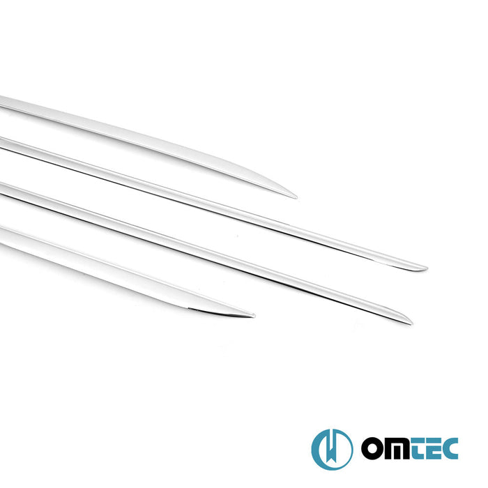 Yan Kapı Çıtası 4 Prç. Paslanmaz Çelik (Parlak) - Skoda Fabia - HB 5D 5J - (2007 - 2014)