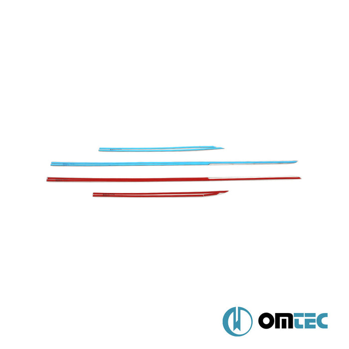 Yan Kapı Çıtası 4 Prç. Paslanmaz Çelik (Parlak) - Skoda Fabia - HB 5D 5J - (2007 - 2014)