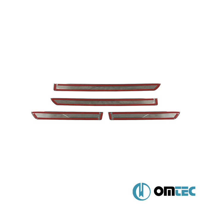 Line Kapı Eşiği 4 Prç. Paslanmaz Çelik (Parlak) - Skoda Kodiaq - SUV I - (2017 - )