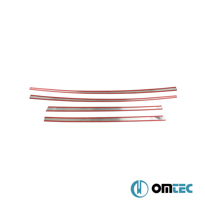 Yan Kapı Çıtası 4 Prç. Paslanmaz Çelik (Parlak) - Isuzu D - Max - PK RT - (2012 - 2019)