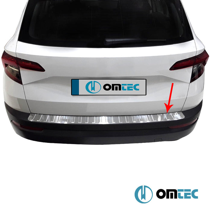 Arka Tampon Eşiği Paslanmaz Çelik (Parlak) - Skoda Karoq - SUV I - (2017 - )