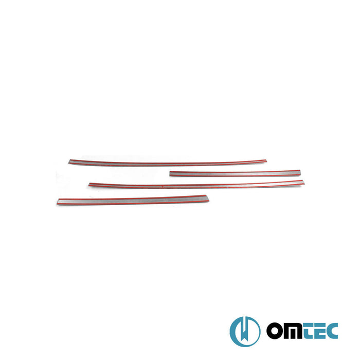 Yan Kapı Çıtası 4 Prç. Paslanmaz Çelik (Parlak) - Skoda Karoq - SUV I - (2017 - )