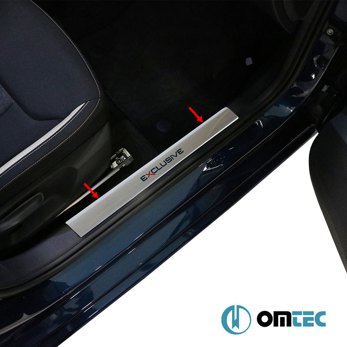 Exclusive Kapı Eşiği 2 Prç. Paslanmaz Çelik (Parlak) - Skoda Scala - HB 5D I - (2019 - )