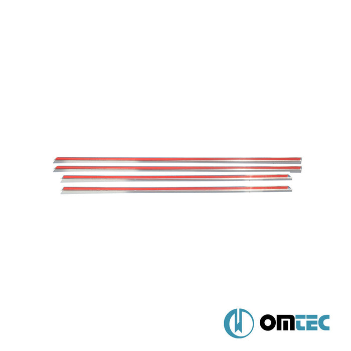 Yan Kapı Çıtası 4 Prç. Paslanmaz Çelik (Parlak) - SsangYong Actyon Sports - PK I PRE - FL - (2006 - 2012)