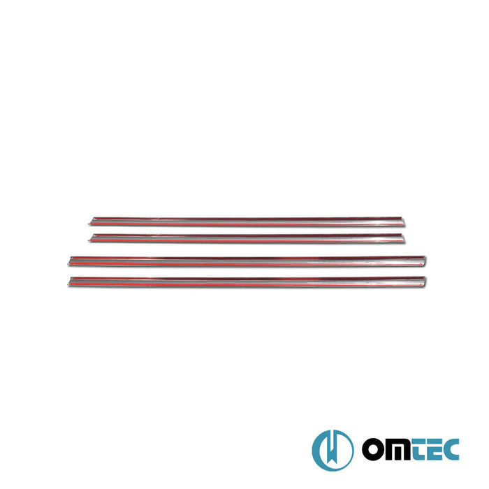 Cam Çıtası 4 Prç. Paslanmaz Çelik (Parlak) - SsangYong Actyon Sports - PK I PRE - FL - (2006 - 2012)