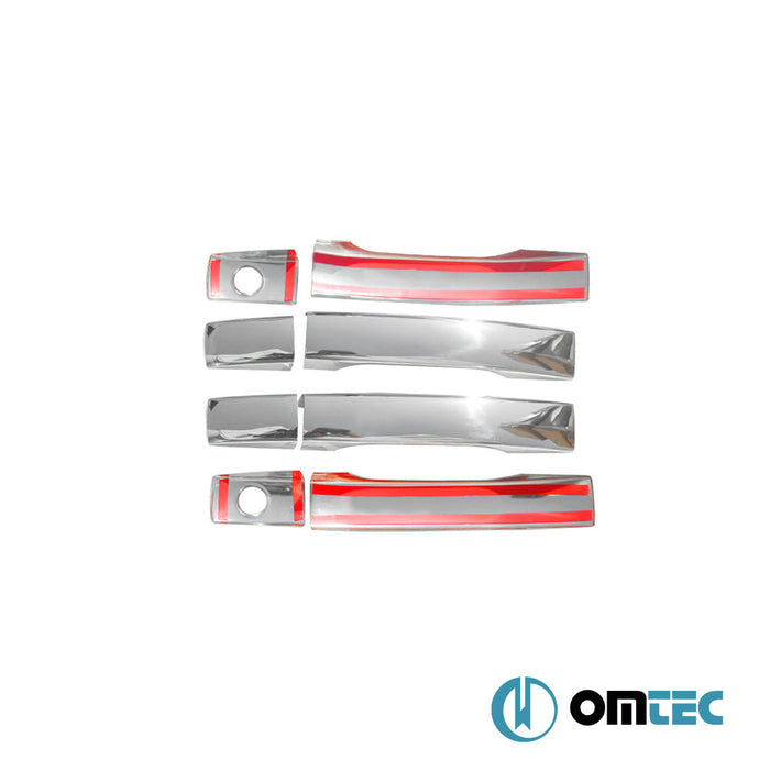 Kapı Kolu 4 Kapı 8 Prç. (H2) Paslanmaz Çelik (Parlak) - SsangYong Kyron - SUV I FL - (2007 - 2014)