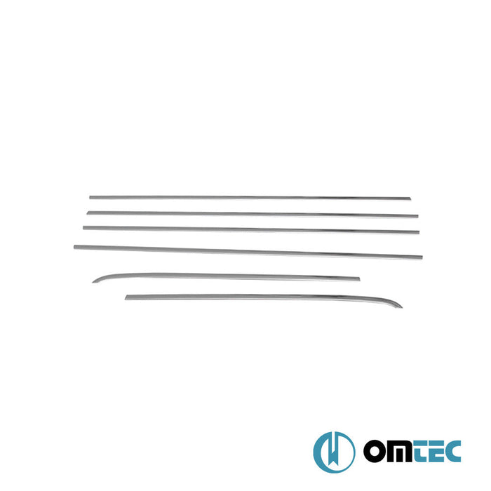 Cam Çıtası 6 Prç. Paslanmaz Çelik (Parlak) - SsangYong Kyron - SUV I FL - (2007 - 2014)