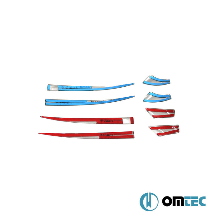 Kapı Kolu 4 Kapı 8 Prç. (S2) Paslanmaz Çelik (Parlak) (Keyless) - SsangYong Musso - PK Q200 - (2018 - )