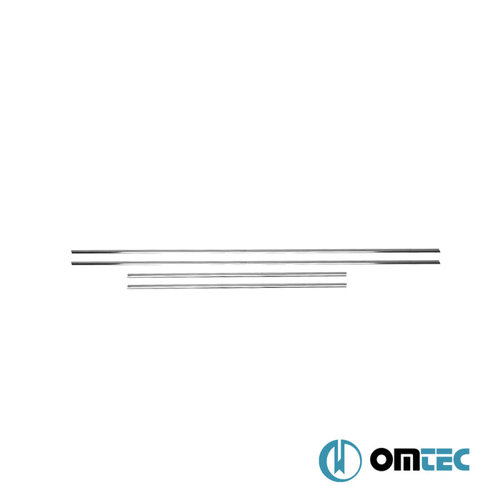 Cam Çıtası 4 Prç. Paslanmaz Çelik Kaplama - Suzuki Swift - HB 5D AZG - (2010 - 2017)