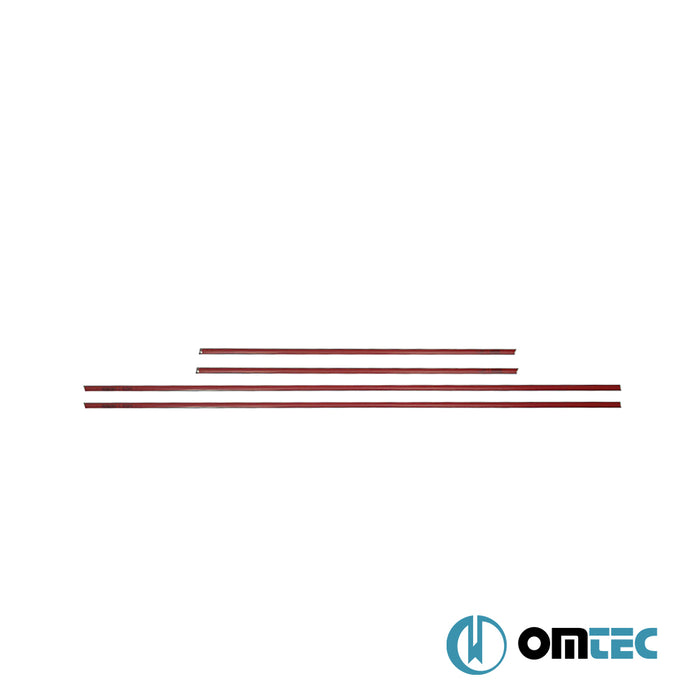 Cam Çıtası 4 Prç. Paslanmaz Çelik Kaplama - Suzuki Swift - HB 5D AZG - (2010 - 2017)