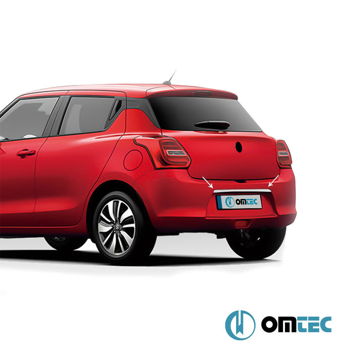 Bagaj Çıtası (Plaka Üstü) Paslanmaz Çelik (Parlak) - Suzuki Swift - HB 5D A2L - (2018 - )
