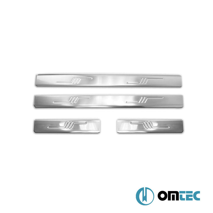 Norm Kapı Eşiği 4 Prç. Paslanmaz Çelik (Parlak) - Toyota Corolla - HB 5D E120 - (2000 - 2006)