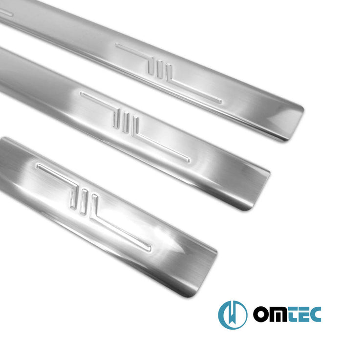 Norm Kapı Eşiği 4 Prç. Paslanmaz Çelik (Parlak) - Toyota Corolla - SD E120 - (2000 - 2006)