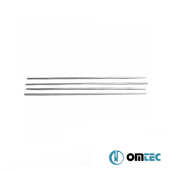 Cam Çıtası 4 Prç. Paslanmaz Çelik (Parlak) - Toyota Corolla - SD E120 - (2000 - 2006)