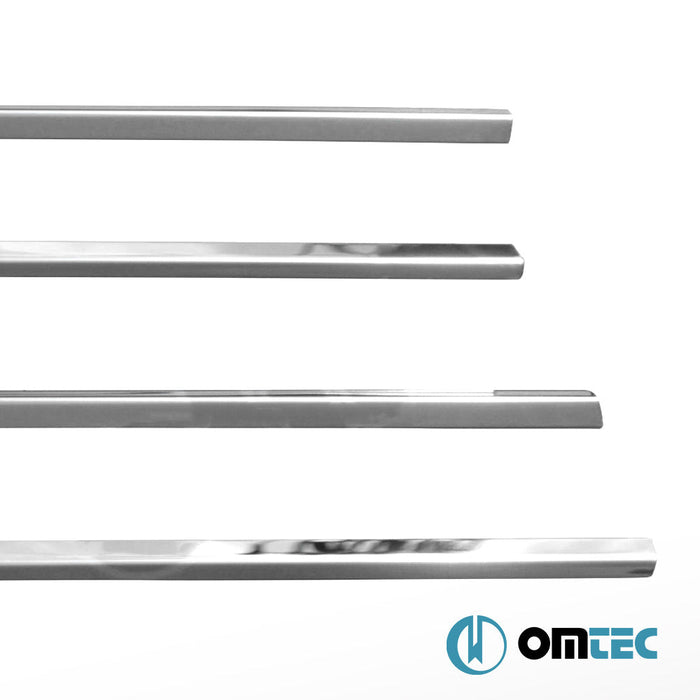 Cam Çıtası 4 Prç. Paslanmaz Çelik (Parlak) - Toyota Corolla Verso - MPV AR10 - (2004 - 2009)