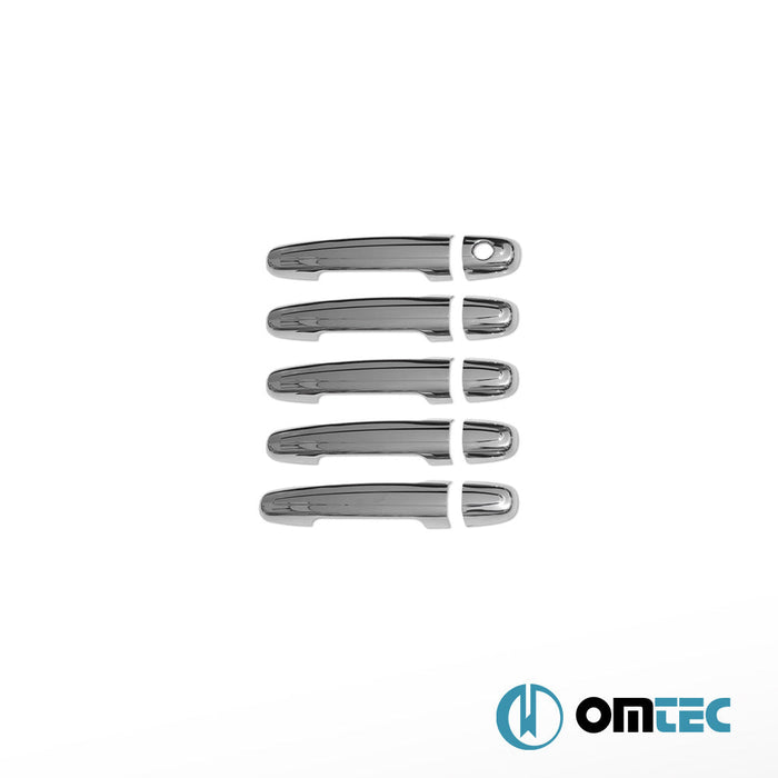 Kapı Kolu 5 Kapı 10 Prç. (H1) Paslanmaz Çelik (Parlak) - Toyota Rav4 - SUV XA30 - (2005 - 2011)