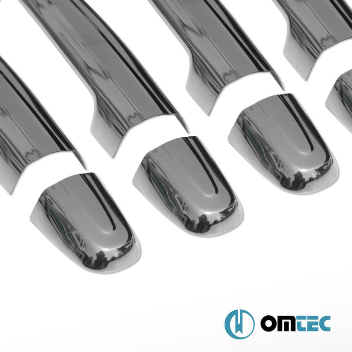 Kapı Kolu 5 Kapı 10 Prç. (H1) Paslanmaz Çelik (Parlak) - Toyota Rav4 - SUV XA30 - (2005 - 2011)