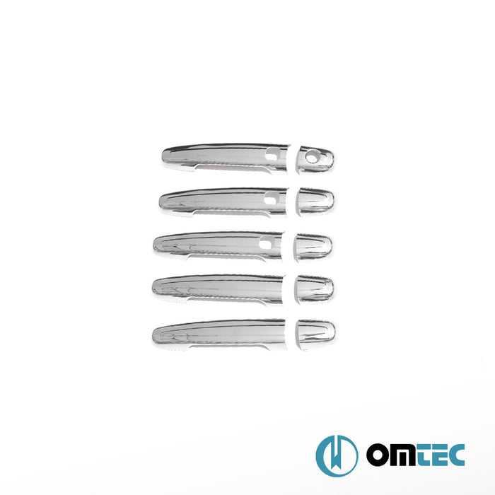 Kapı Kolu 5 Kapı 10 Prç. (H1S3) Paslanmaz Çelik (Parlak) (Keyless) - Toyota Rav4 - SUV XA30 - (2005 - 2011)