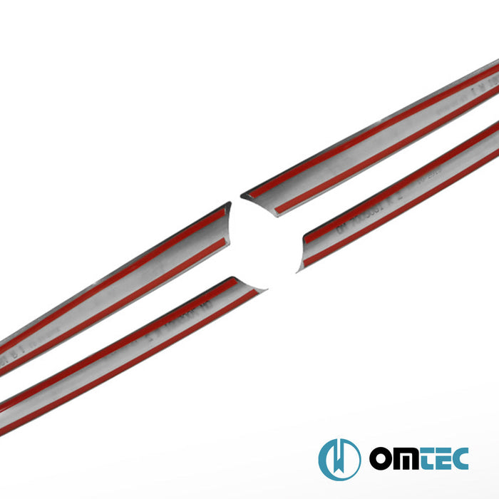 Ön Panjur 4 Prç. P.Çelik (Parlak) - Toyota Rav4 - SUV XA30 PRE - FL - (2005 - 2009)