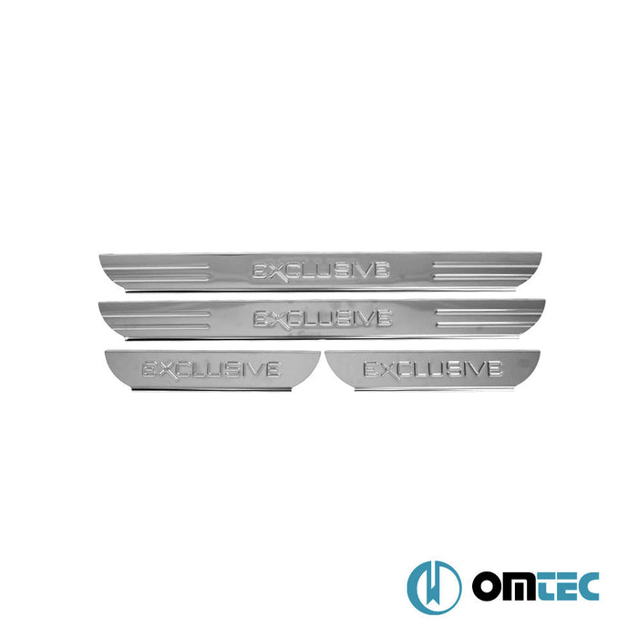 Exclusive Kapı Eşiği 4 Prç. Paslanmaz Çelik (Parlak) - Toyota Rav4 - SUV XA30 - (2005 - 2011)