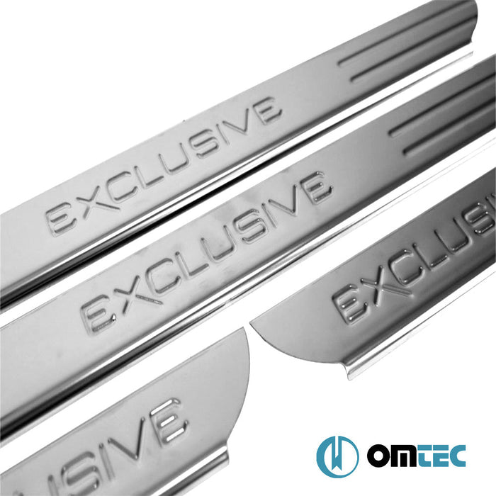 Exclusive Kapı Eşiği 4 Prç. Paslanmaz Çelik (Parlak) - Toyota Rav4 - SUV XA30 - (2005 - 2011)