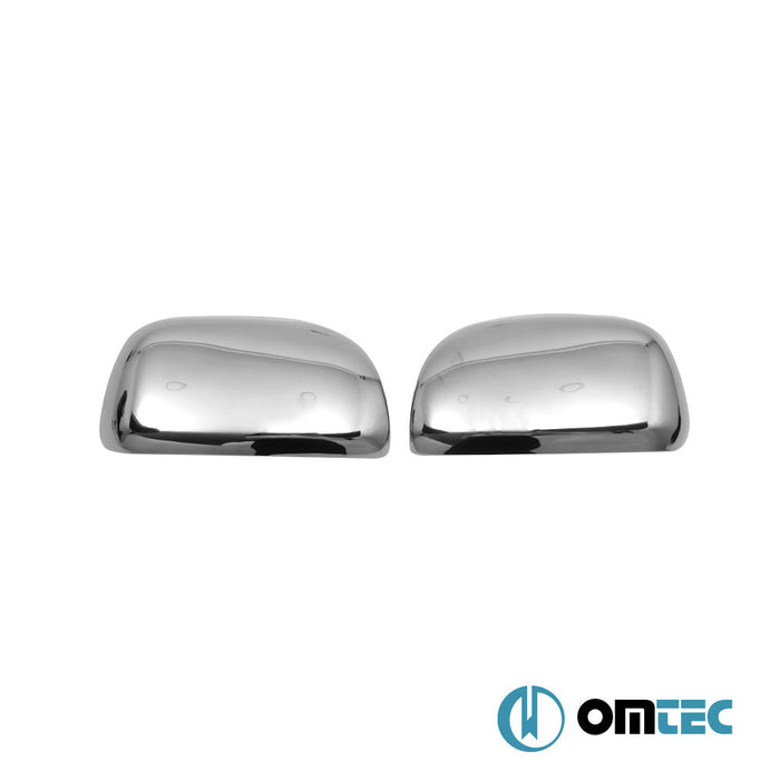 Ayna Kapağı 2 Prç. Paslanmaz Çelik (Parlak) (Sinyalsiz) - Toyota Rav4 - SUV XA30 PRE - FL - (2005 - 2009)