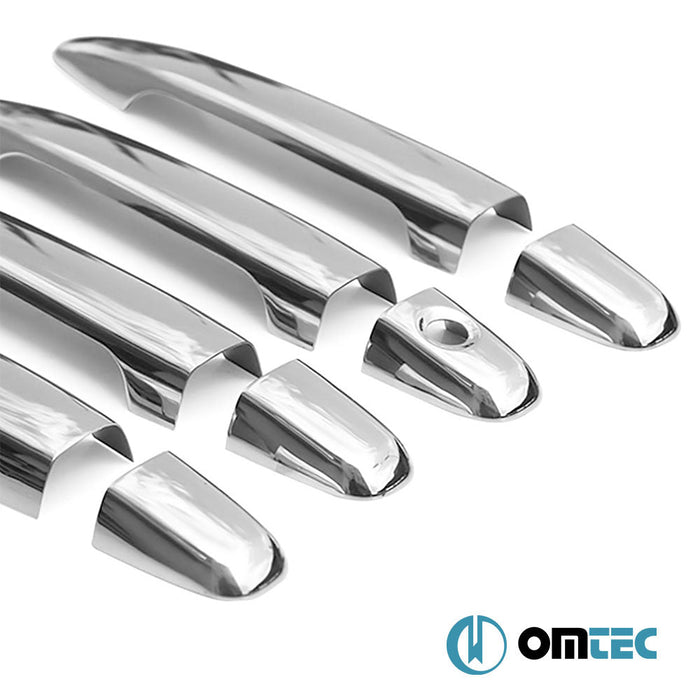 Kapı Kolu 4 Kapı 8 Prç. (H1) Paslanmaz Çelik (Parlak) - Lexus Rx - SUV AL10 PRE - FL - (2008 - 2012)