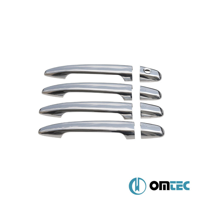 Kapı Kolu 4 Kapı 8 Prç. (H1) Paslanmaz Çelik (Parlak) - Toyota Camry - SD XV40 - (2006 - 2013)