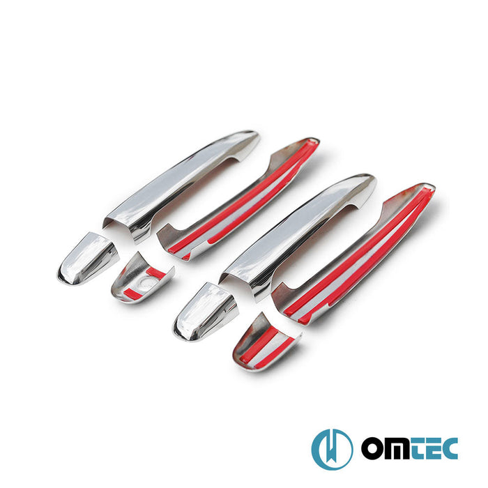 Kapı Kolu 4 Kapı 8 Prç. (H1) Paslanmaz Çelik (Parlak) - Lexus Rx 350 - SUV XU30 - (2004 - 2008)