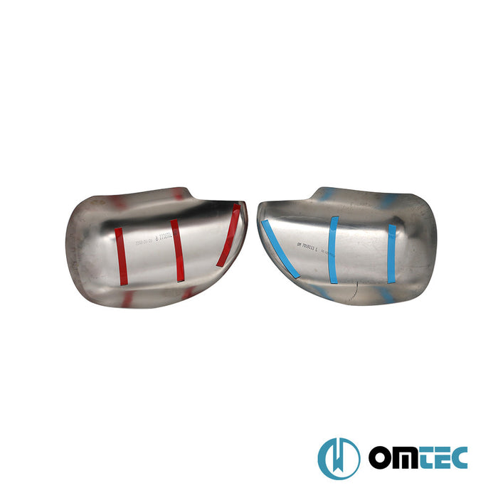 Ayna Kapağı 2 Prç. Paslanmaz Çelik (Parlak) - Toyota Land Cruiser Prado - SUV J120 - (2002 - 2009)