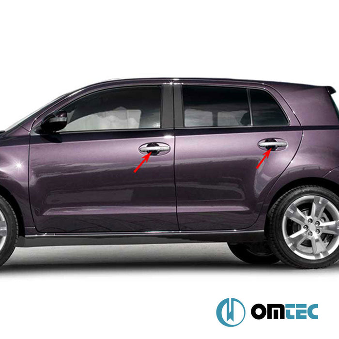 Kapı Kolu 4 Kapı 8 Prç. (H1S2) Paslanmaz Çelik (Parlak) (Keyless) - Toyota Urban Cruiser - SUV XP110 - (2009 - 2014)