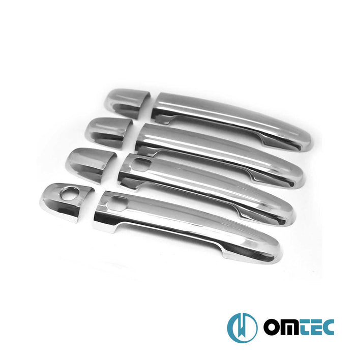 Kapı Kolu 4 Kapı 8 Prç. (H1S2) Paslanmaz Çelik (Parlak) (Keyless) - Toyota Urban Cruiser - SUV XP110 - (2009 - 2014)