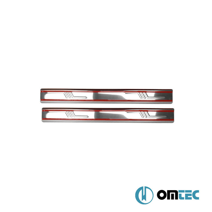 Norm Kapı Eşiği 2 Prç. Paslanmaz Çelik (Parlak) - Toyota Corolla - SD E140 - (2006 - 2013)