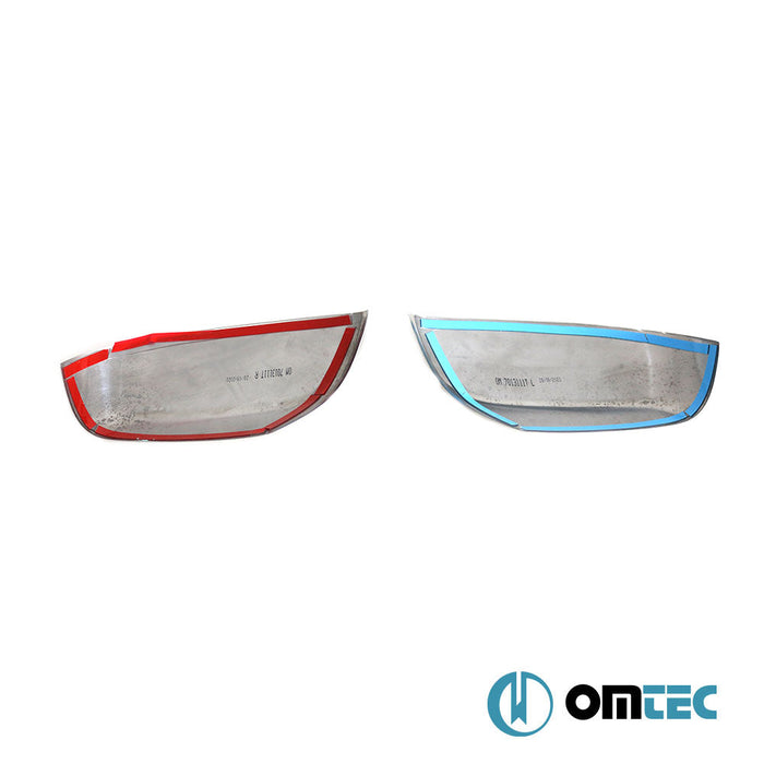 Ayna Kapağı 2 Prç. Paslanmaz Çelik (Taşlı) - Toyota Land Cruiser Prado - SUV J150 - (2009 - )