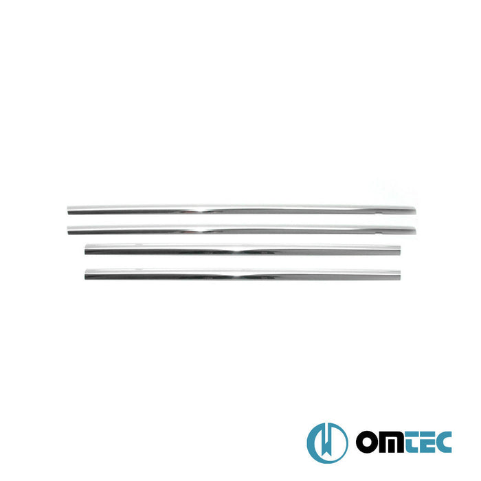 Cam Çıtası 4 Prç. Paslanmaz Çelik (Parlak) - Toyota Yaris - HB 5D XP150 - (2013 - 2020)