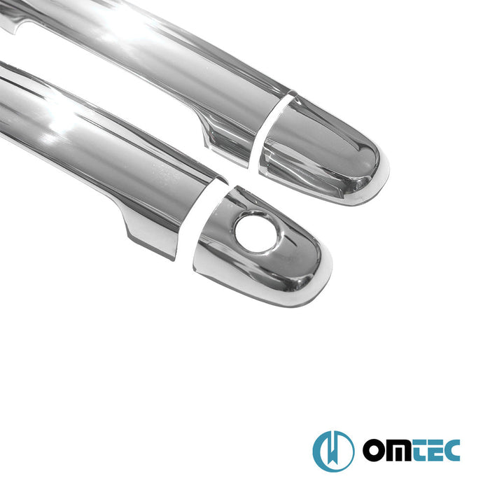 Kapı Kolu 2 Kapı 8 Prç. (H2) Paslanmaz Çelik (Parlak) - Toyota Hilux - PK AN10 - (2005 - 2015)