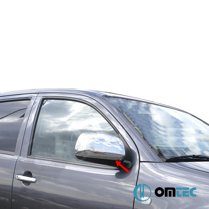 Ayna Kapağı 2 Prç. Paslanmaz Çelik (Parlak) - Toyota Hilux - PK AN10 PRE - FL/FL - (2005 - 2011)