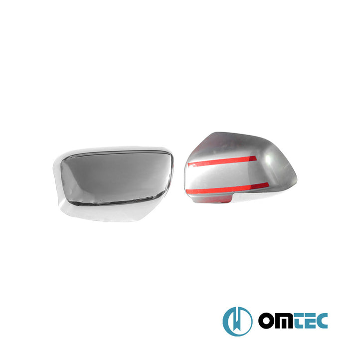 Ayna Kapağı 2 Prç. Paslanmaz Çelik (Parlak) - Toyota Hilux - PK AN10 PRE - FL/FL - (2005 - 2011)