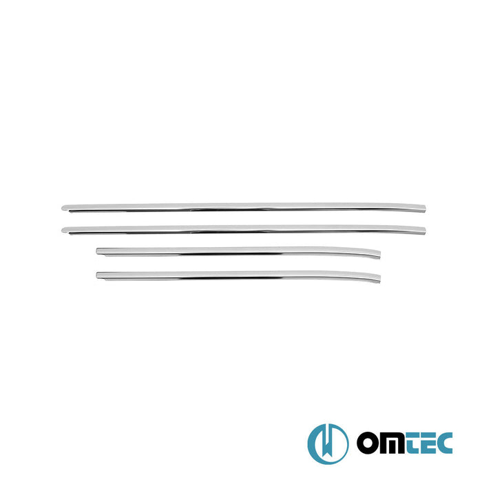 Cam Çıtası 4 Prç. Paslanmaz Çelik (Parlak) - Toyota Hilux - PK AN10 - (2005 - 2015)