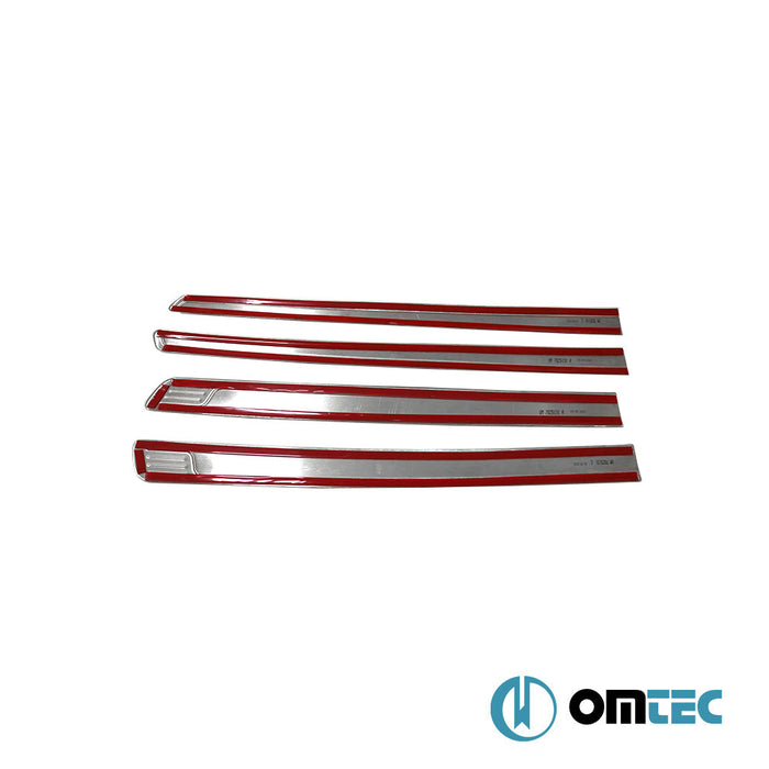 Yan Kapı Çıtası 4 Prç. Paslanmaz Çelik (Parlak) - Toyota Hilux - PK AN120 - (2015 - )