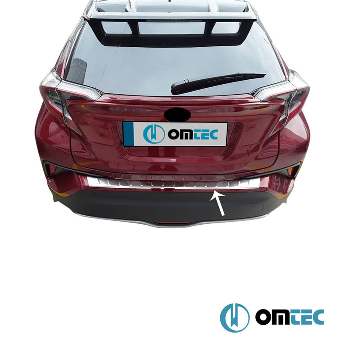 Arka Tampon Eşiği Paslanmaz Çelik (Parlak) - Toyota C - Hr - SUV AX10 - (2016 - 2023)
