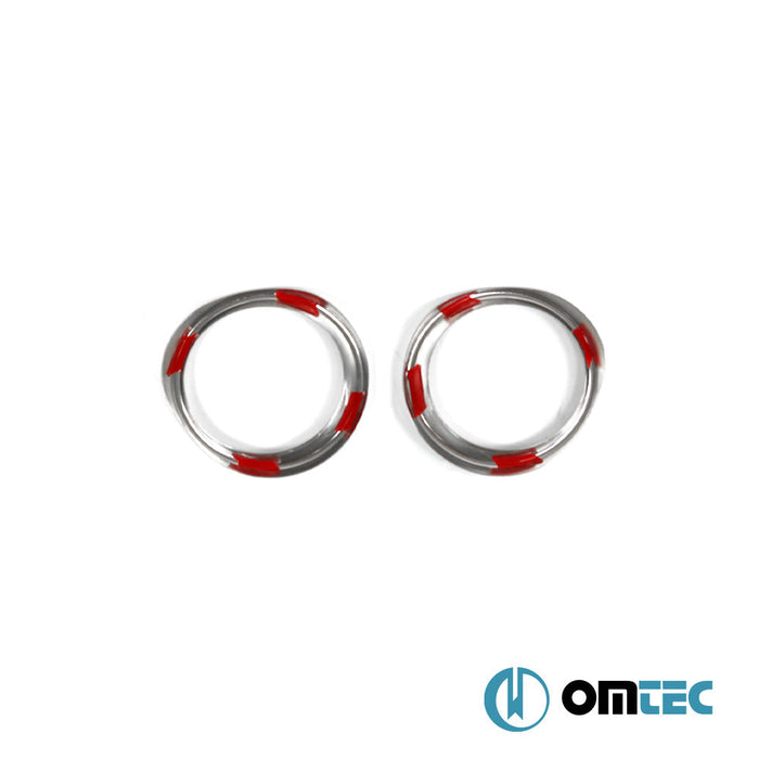 Sis Farı Çerçevesi 2 Prç. P.Çelik (Parlak) - Toyota C - Hr - SUV AX10 - (2016 - 2023)