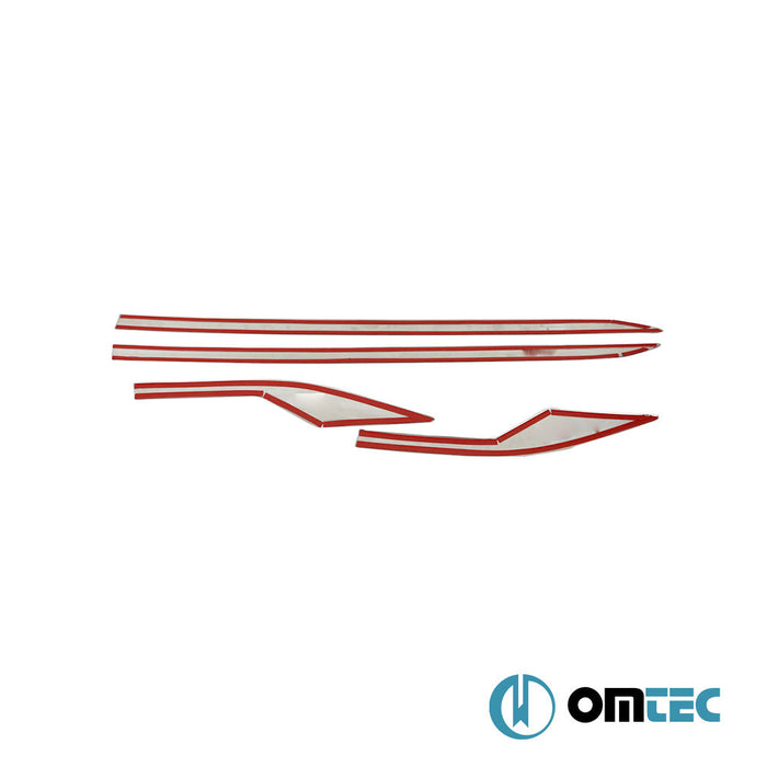 Yan Kapı Çıtası 4 Prç. Paslanmaz Çelik (Parlak) - Toyota C - Hr - SUV AX10 - (2016 - 2023)