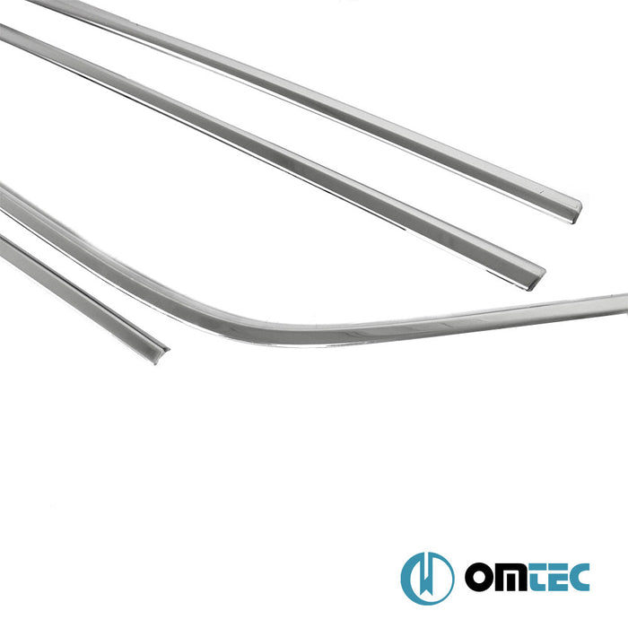 Cam Çıtası 4 Prç. Paslanmaz Çelik (Parlak) - Toyota C - Hr - SUV AX10 - (2016 - 2023)