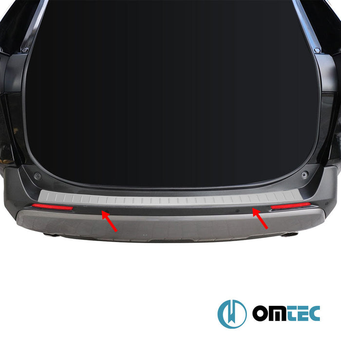 Arka Tampon Eşiği Paslanmaz Çelik (Taşlı) - Toyota Rav4 - SUV XA50 - (2018 - )