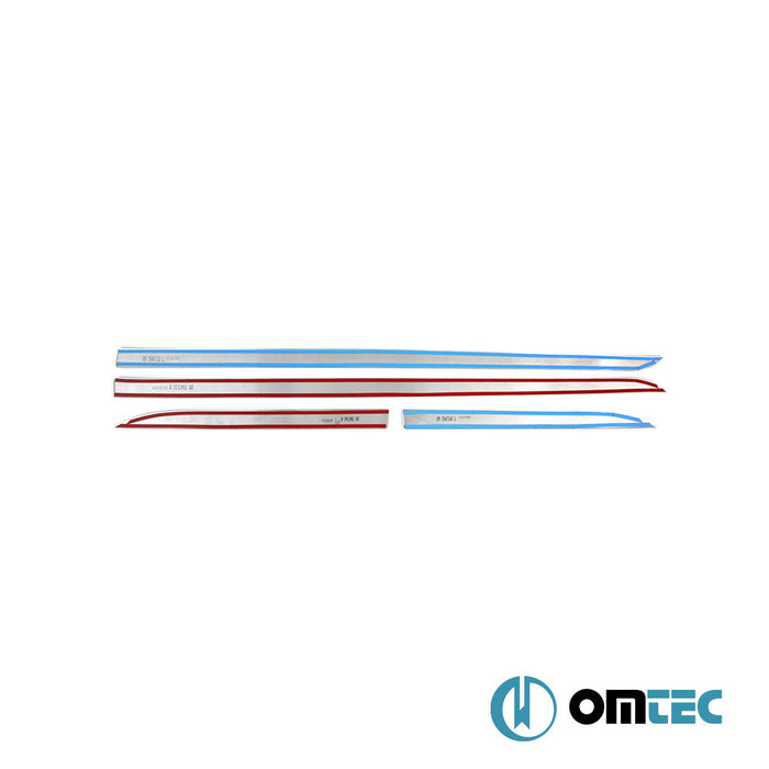 Yan Kapı Çıtası 4 Prç. Paslanmaz Çelik (Parlak) - Toyota Corolla - SD E210 - (2019 - )