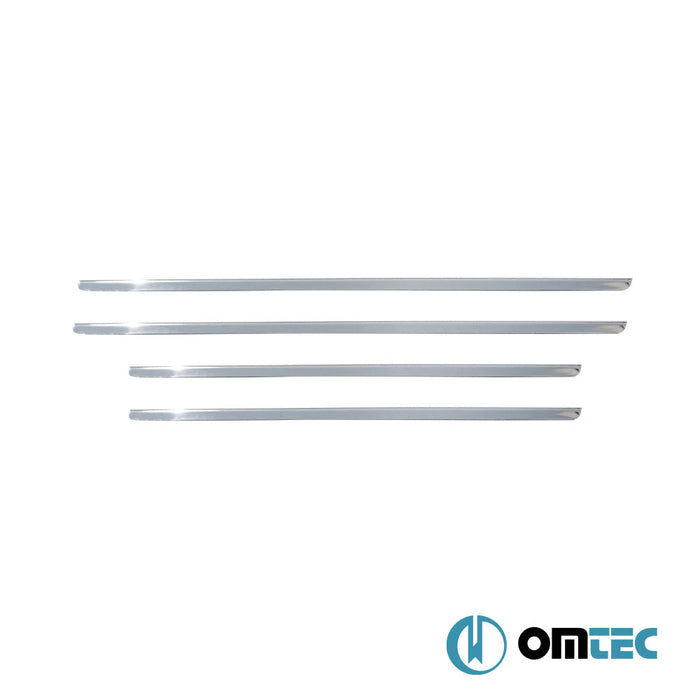 Cam Çıtası 4 Prç. Paslanmaz Çelik (Parlak) - Volkswagen Bora - SD 1J - (1999 - 2006)